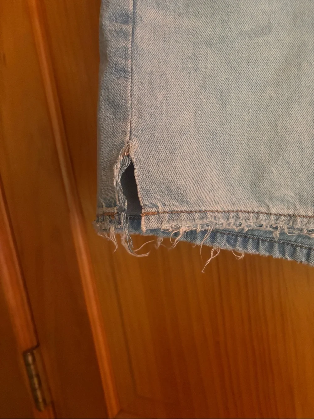 American Eagle Outfitters Light Blue Highest Rise Baggy Shorts